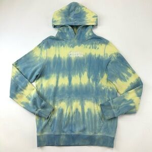 OVO Drake tie dye mens hoodie Medium yellow blue AS IS